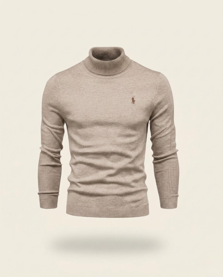 St. Martin Co RL Rollneck Knit Three-Colour Set — lifestyle view