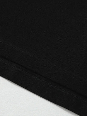 St. Martin Co RL Black Piqué Short-Sleeve Polo — detail view