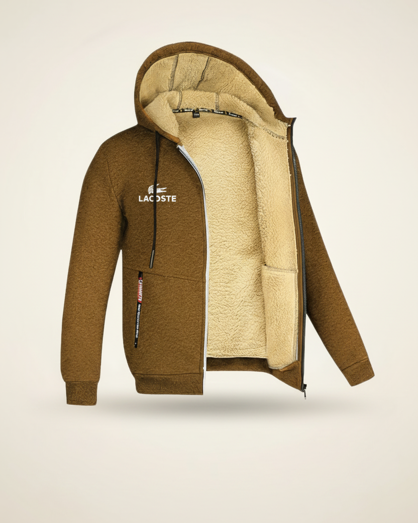 St. Martin Co Sherpa-Lined Full-Zip Hooded Sweatshirt — detail view