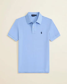 RL Black Piqué Short-Sleeve Polo