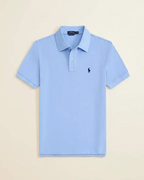 RL Black Piqué Short-Sleeve Polo