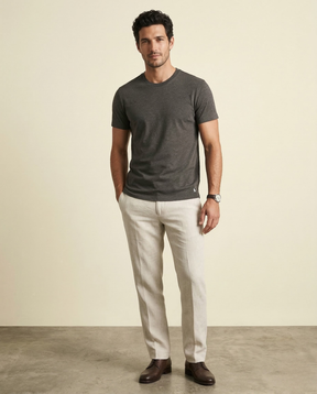 St. Martin Co Crew Neck Cotton Tee Three-Pack — detail view