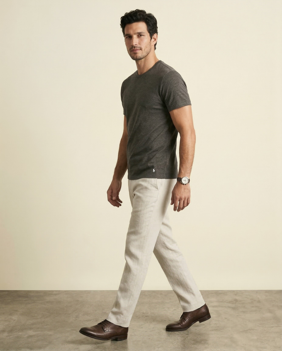 St. Martin Co Crew Neck Cotton Tee Three-Pack — lifestyle view