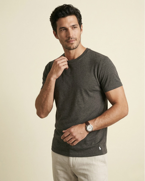 St. Martin Co Crew Neck Cotton Tee Three-Pack — back view