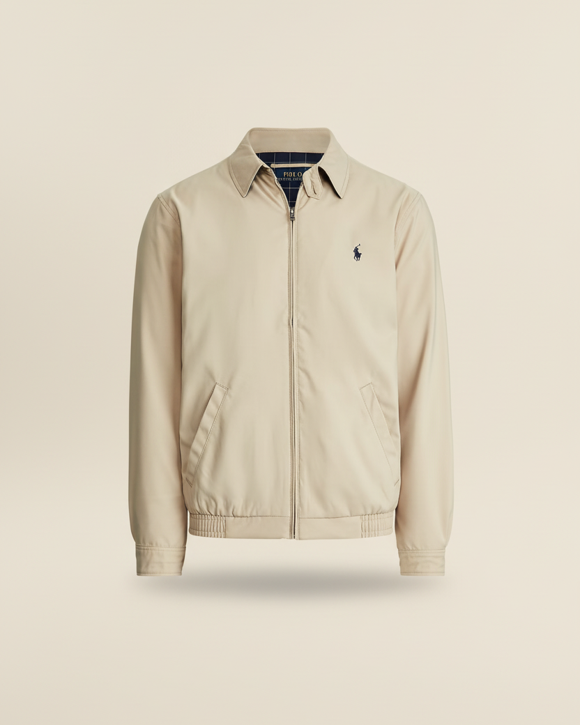 St. Martin Co RL Navy Club Harrington Jacket — back view