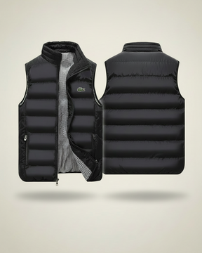 St. Martin Co LC Quilted Down Gilet Houndstooth Lined — front view