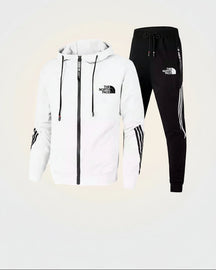 St. Martin Co TNF Red Zip Hoodie and Track Trouser Set — detail view