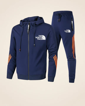 St. Martin Co TNF Red Zip Hoodie and Track Trouser Set — side view