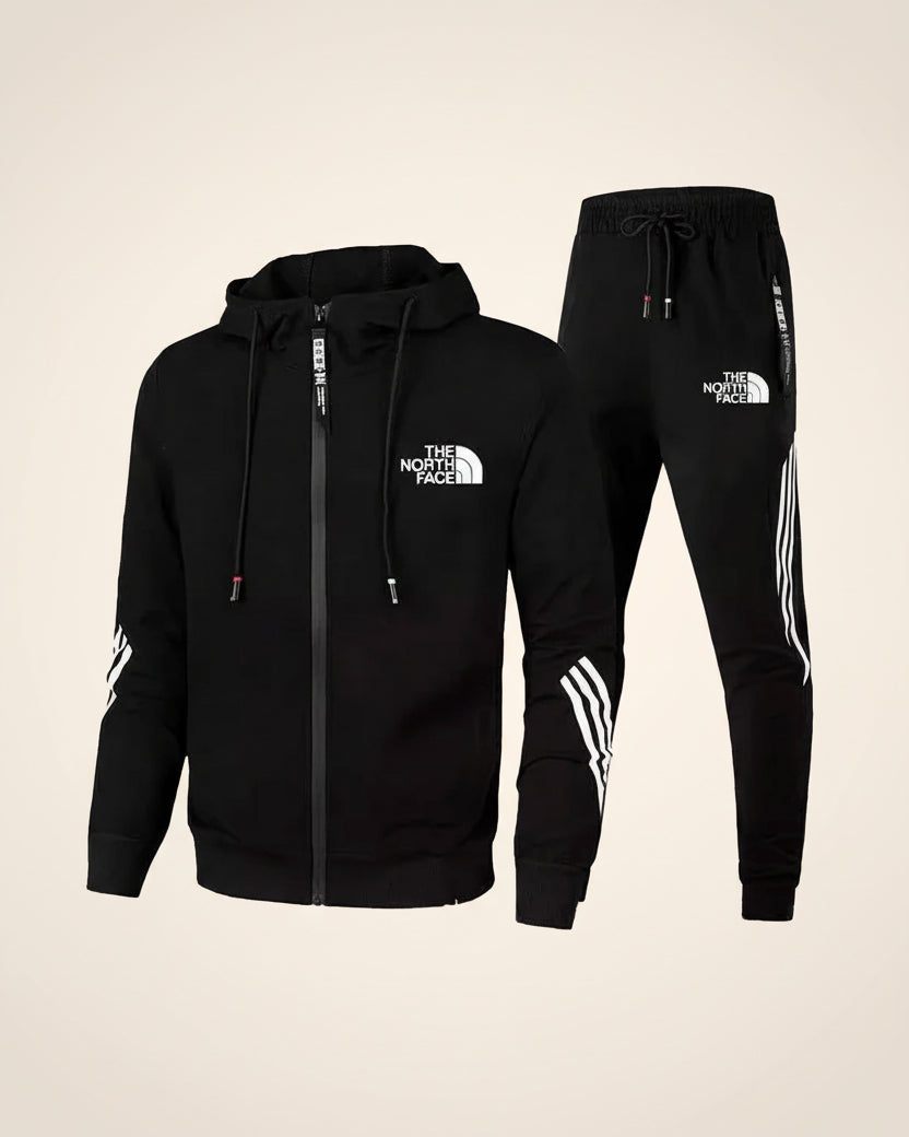St. Martin Co TNF Red Zip Hoodie and Track Trouser Set — detail view