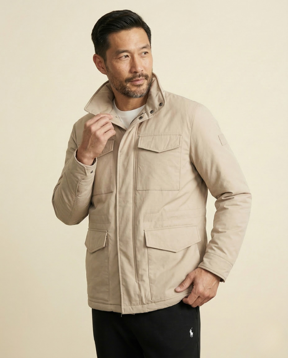 St. Martin Co RL Stone Field Jacket Four-Pocket — back view
