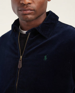 St. Martin Co RL Navy Corduroy Zip-Through Harrington Jacket — side view