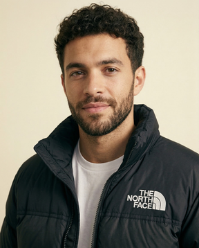 St. Martin Co TNF Black Quilted Down Puffer Jacket — back view