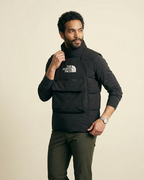 St. Martin Co TNF Black Quilted Utility Gilet — back view