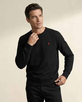 St. Martin Co RL Black Fleece Crewneck Sweatshirt — side view