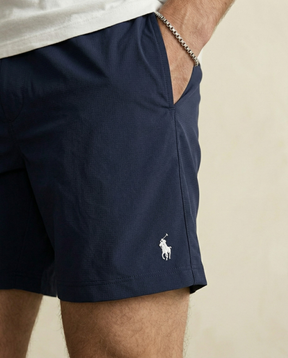 St. Martin Co RL Navy Drawstring Sport Short — side view