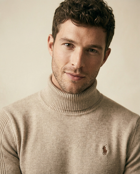 St. Martin Co RL Oatmeal Roll-Neck Knit Sweater — detail view
