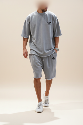 St. Martin Co AD Olive Raw-Hem Co-Ord Set — side view