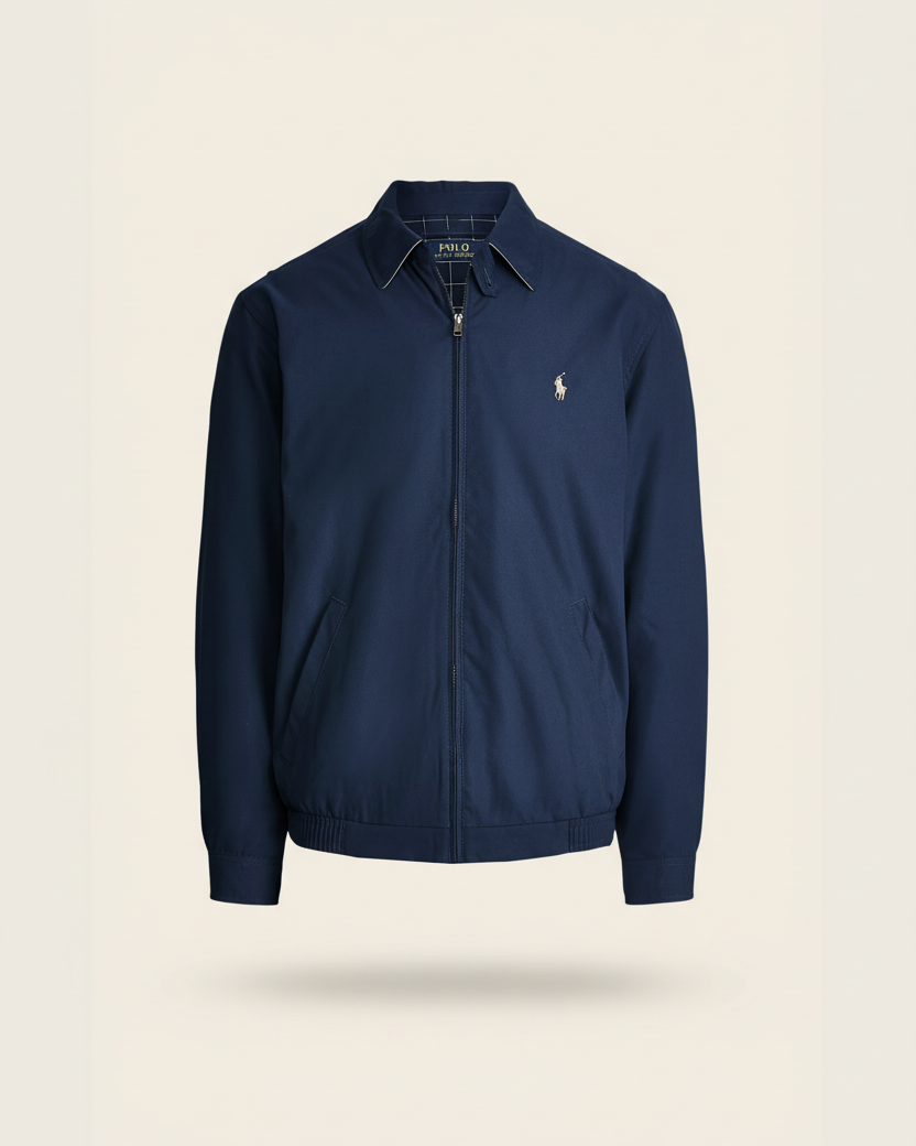 St. Martin Co RL Navy Club Harrington Jacket — detail view