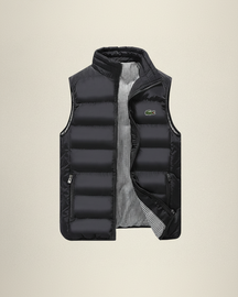St. Martin Co LC Quilted Down Gilet Houndstooth Lined — side view