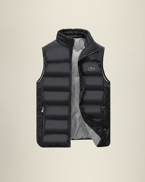 St. Martin Co LC Quilted Down Gilet Houndstooth Lined — side view