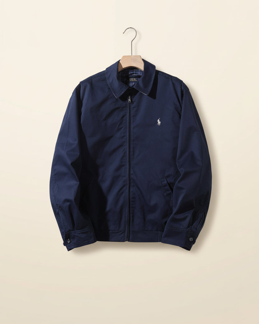 St. Martin Co RL Tan Harrington Zip Bomber — lifestyle view
