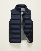 St. Martin Co LC Quilted Down Gilet Houndstooth Lined — detail view