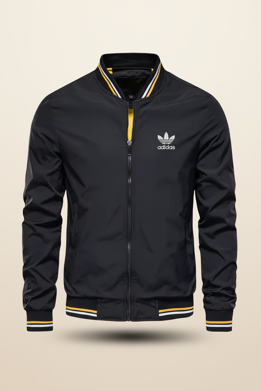 St. Martin Co AD Sand Varsity Bomber Jacket — side view