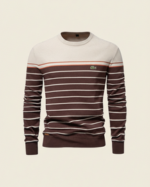 St. Martin Co LC Breton Stripe Cotton Crewneck Sweater — detail view