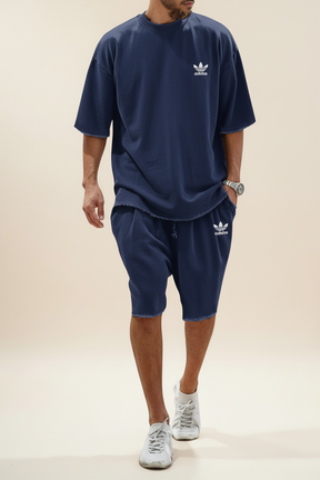 St. Martin Co AD Olive Raw-Hem Co-Ord Set — detail view