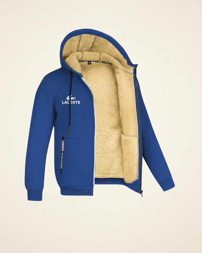 St. Martin Co Sherpa-Lined Full-Zip Hooded Sweatshirt — detail view