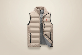 St. Martin Co RL Black Quilted Zip-Up Gilet — detail view