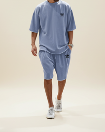 St. Martin Co AD Olive Raw-Hem Co-Ord Set — detail view