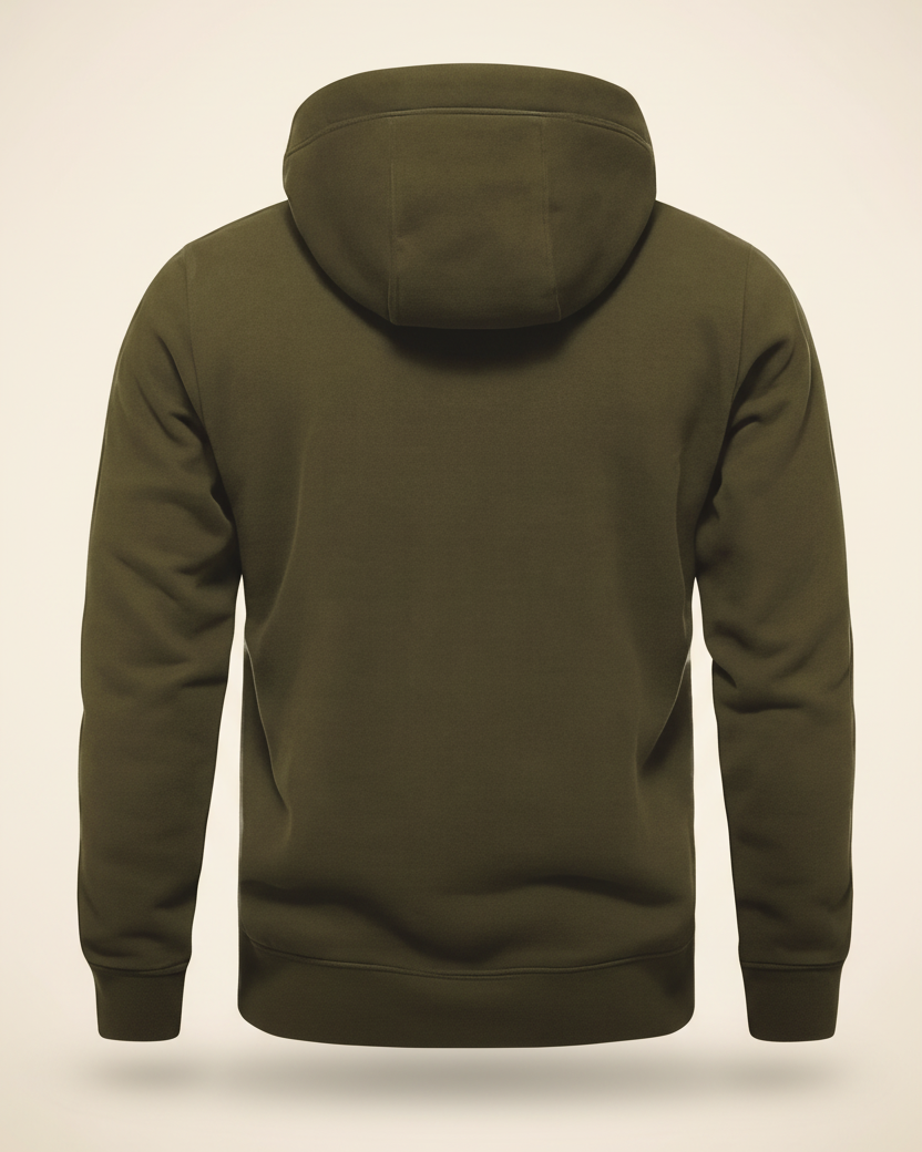St. Martin Co TNF Dual-Fabric Black Technical Pullover Hood — detail view
