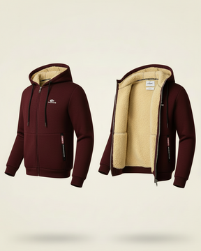 St. Martin Co Sherpa-Lined Full-Zip Hooded Sweatshirt — detail view
