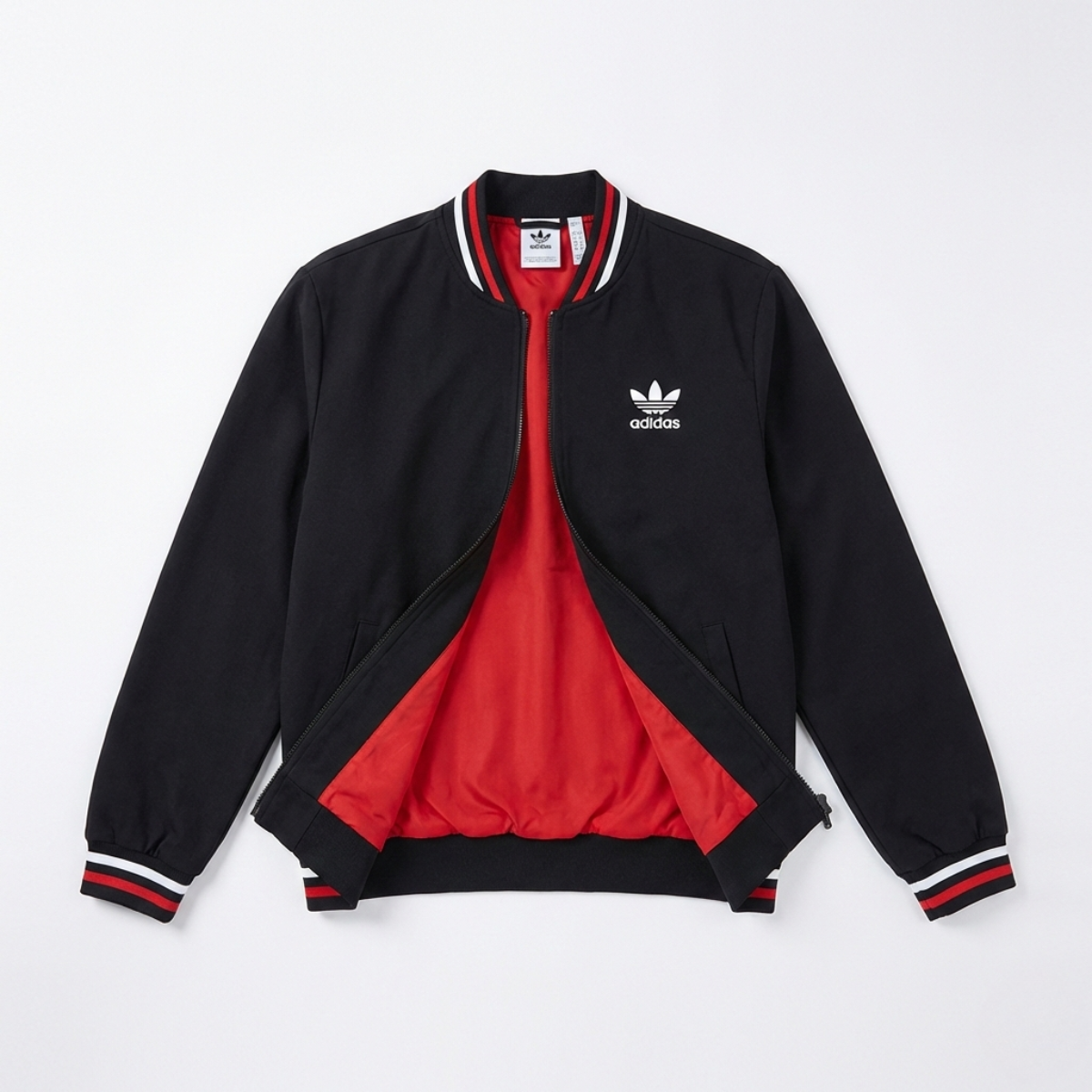 St. Martin Co AD Sand Stripe Collar Bomber Jacket — detail view