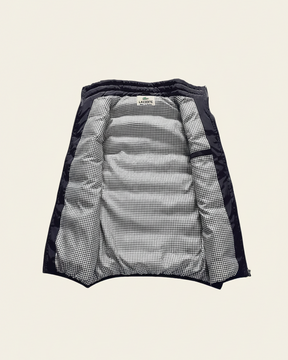 St. Martin Co LC Quilted Down Gilet Houndstooth Lined — detail view