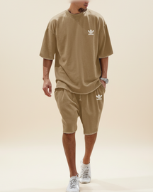 St. Martin Co AD Olive Raw-Hem Co-Ord Set — detail view