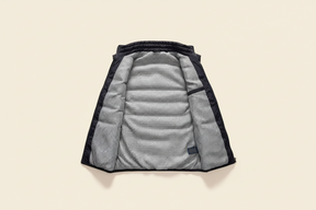 St. Martin Co RL Black Quilted Zip-Up Gilet — detail view