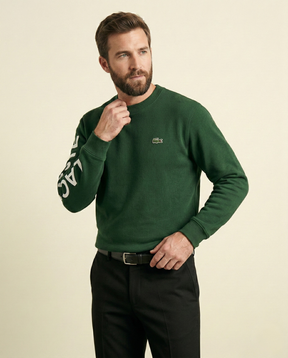 St. Martin Co LC Forest Crewneck Sleeve-Script Sweatshirt — front view