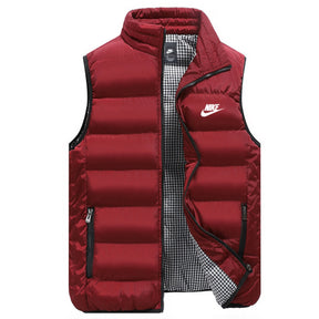 St. Martin Co Navy Quilted Insulated Gilet Gingham Lining — detail view