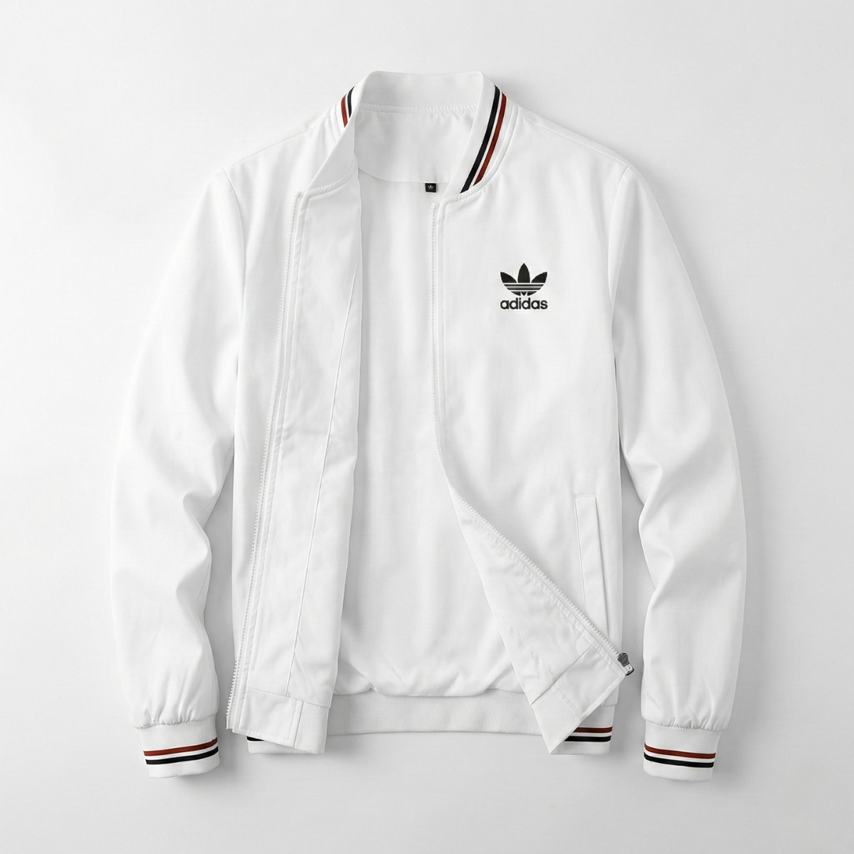 St. Martin Co AD Sand Stripe Collar Bomber Jacket — back view
