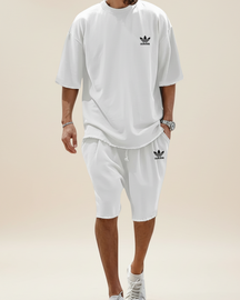 St. Martin Co AD Olive Raw-Hem Co-Ord Set — back view