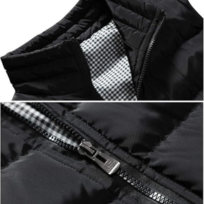 St. Martin Co RL Black Quilted Zip-Up Gilet — detail view