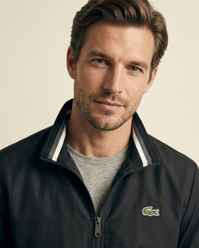 St. Martin Co LC Varsity Stripe Zip Blouson — lifestyle view