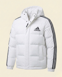 St. Martin Co AD Teal Hooded Quilted Puffer Jacket — detail view