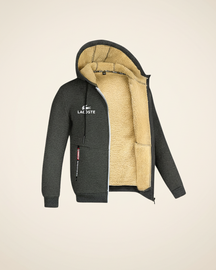 St. Martin Co Sherpa-Lined Full-Zip Hooded Sweatshirt — detail view