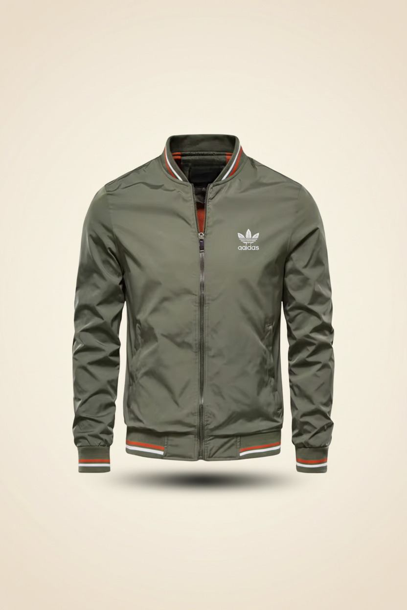 St. Martin Co AD Sand Varsity Bomber Jacket — detail view