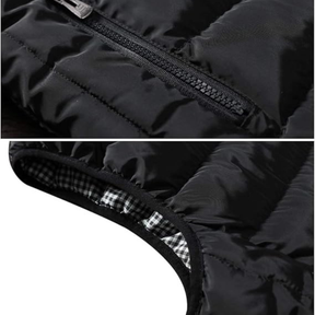 St. Martin Co LC Quilted Down Gilet Houndstooth Lined — detail view