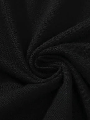 St. Martin Co RL Black Piqué Short-Sleeve Polo — detail view