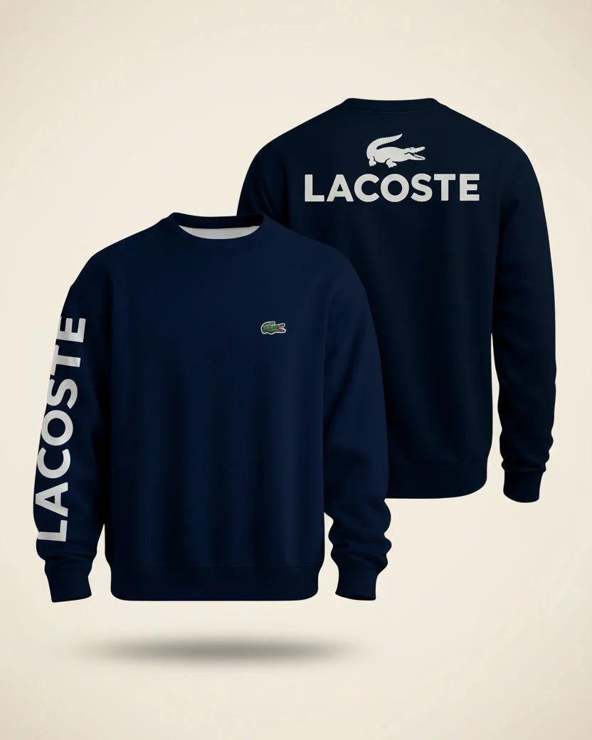 St. Martin Co LC Forest Crewneck Sleeve-Script Sweatshirt — back view